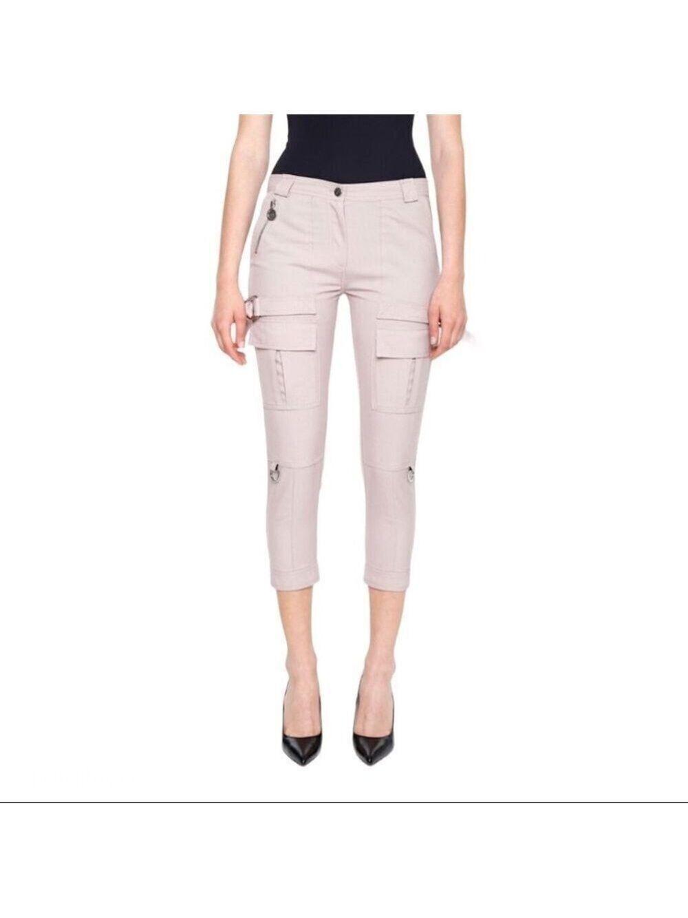 𝅺NEW Carven Cargo Ankle Length Trousers in Beige US 10